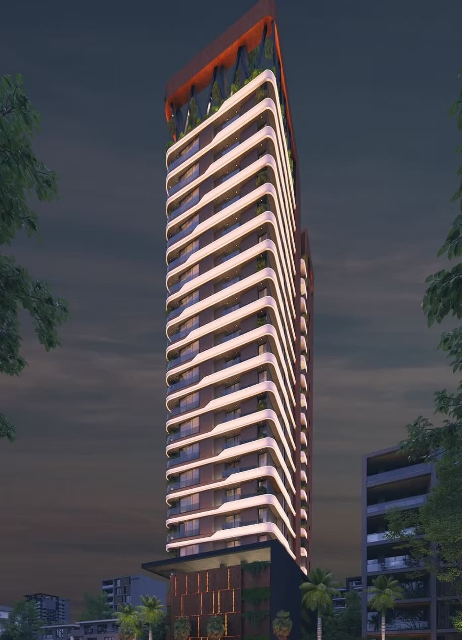 Vista nocturna de Samer Tower